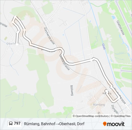 797 Bus Line Map