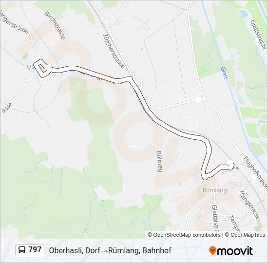 797 Bus Line Map