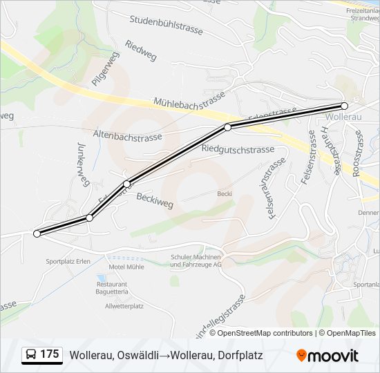 175 Bus Line Map