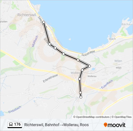 176 Bus Line Map