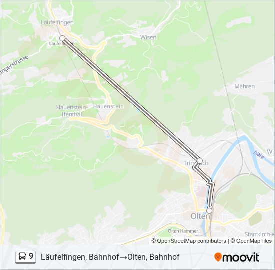 9 Bus Line Map