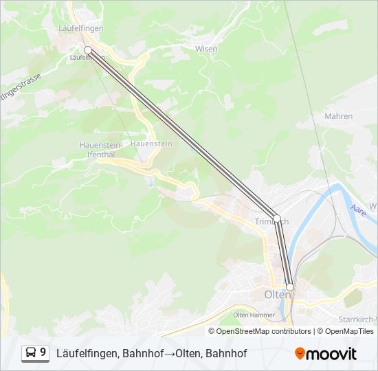 9 Bus Line Map