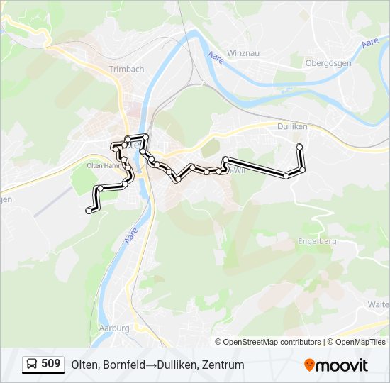 509 Bus Line Map