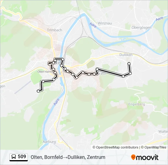 509 Bus Line Map