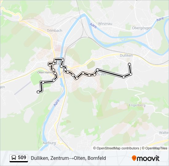 509 Bus Line Map