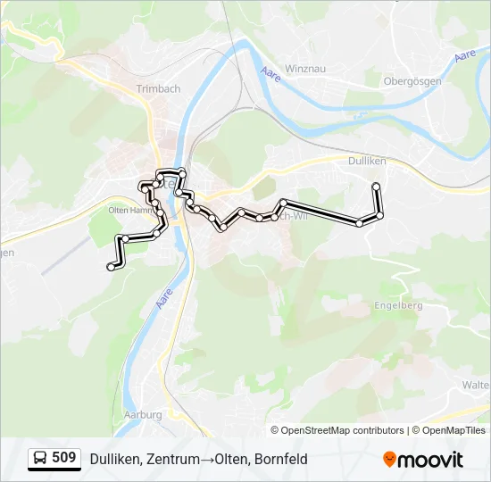 509 Bus Line Map