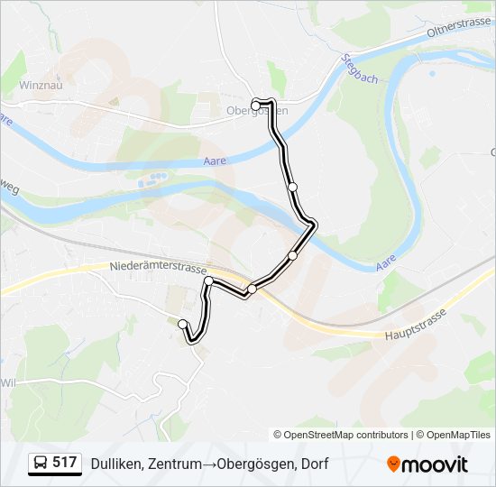 517 Bus Line Map