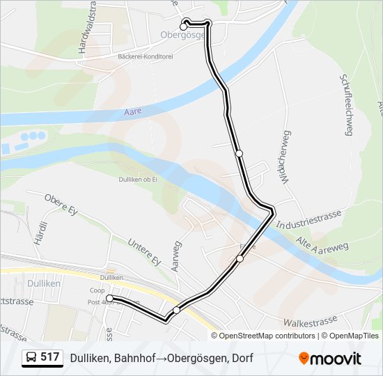 517 Bus Line Map