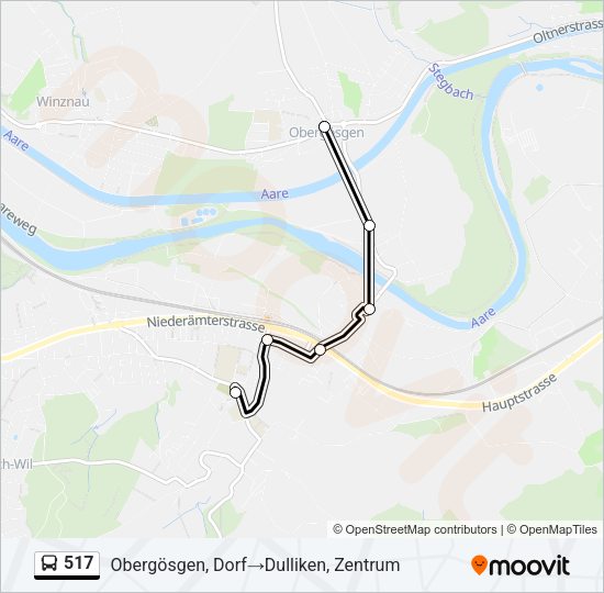 517 Bus Line Map