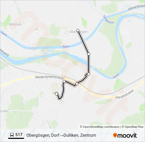 517 Bus Line Map
