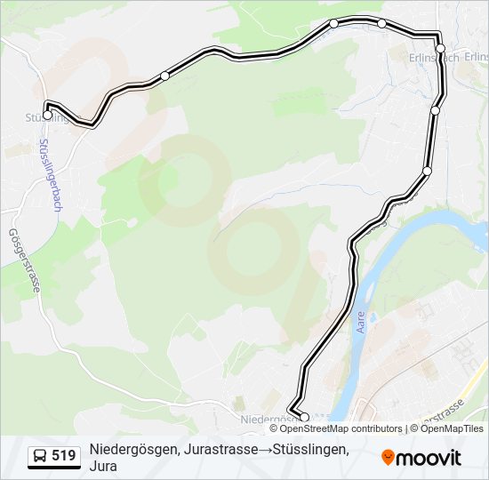 519 Bus Line Map