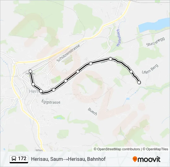 172 Bus Line Map