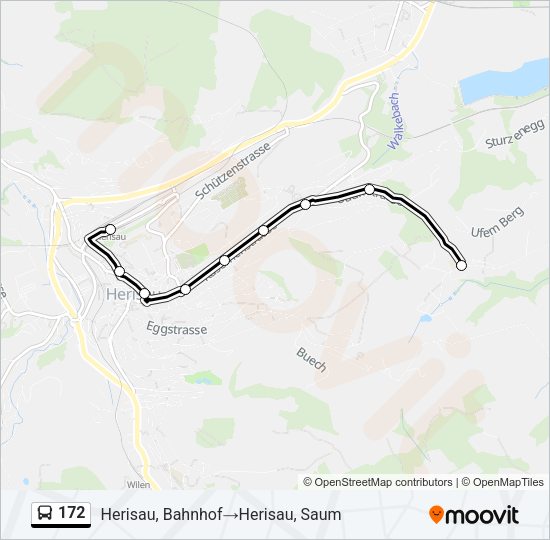 172 Bus Line Map
