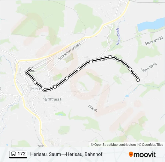 172 Bus Line Map