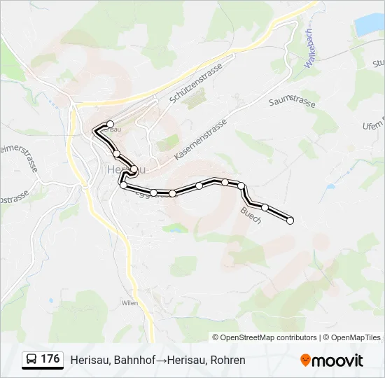 176 Bus Line Map