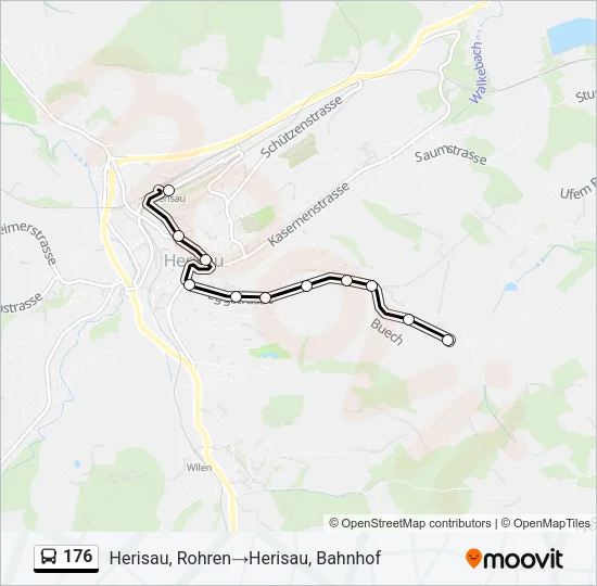 176 Bus Line Map