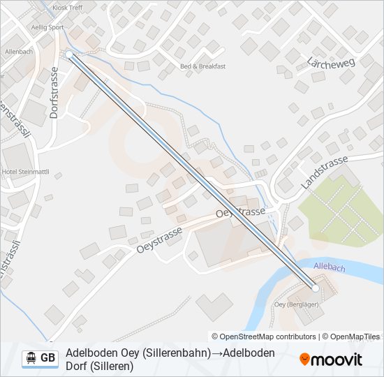GB Cable Car Line Map