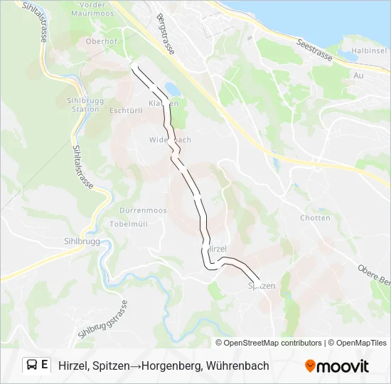 E Bus Line Map