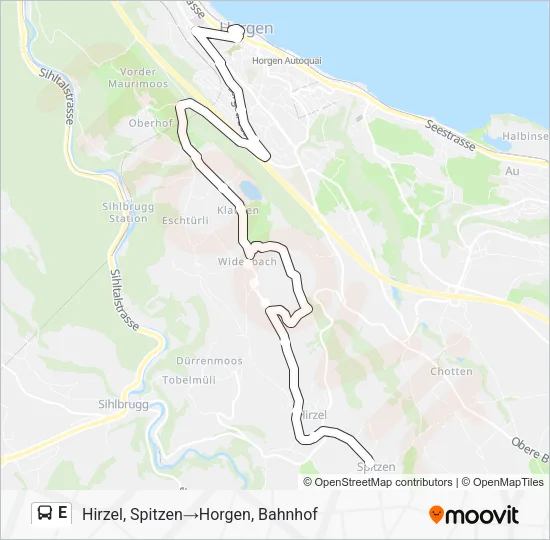 E Bus Line Map