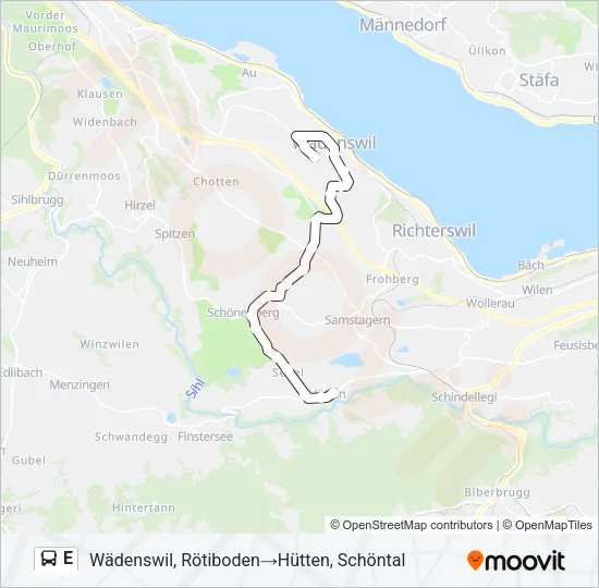 E Bus Line Map