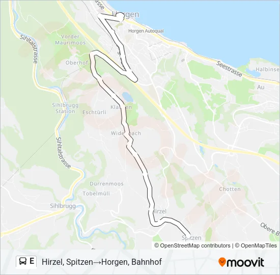 E Bus Line Map