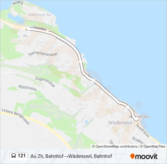 121 Bus Line Map