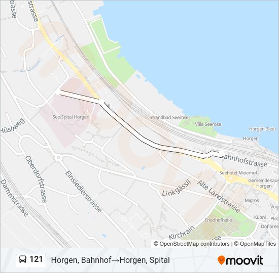 121 Bus Line Map