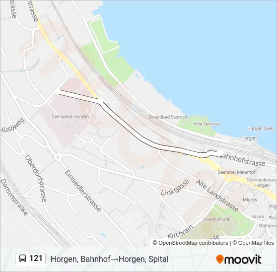 121 Bus Line Map