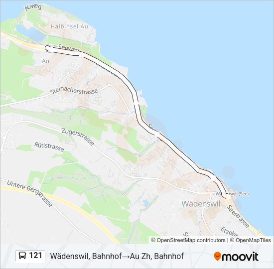 121 Bus Line Map