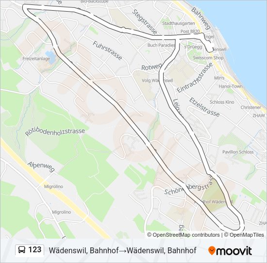123 Bus Line Map