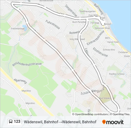 123 Bus Line Map