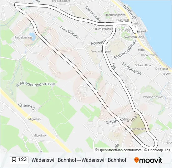 123 Bus Line Map