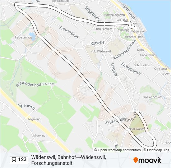 123 Bus Line Map