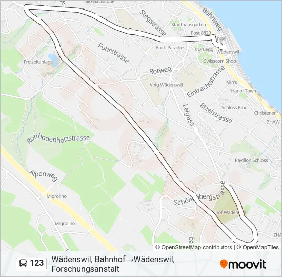 123 Bus Line Map