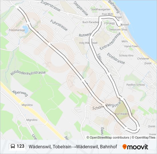 123 Bus Line Map