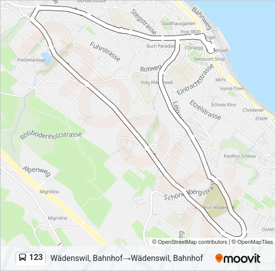 123 Bus Line Map