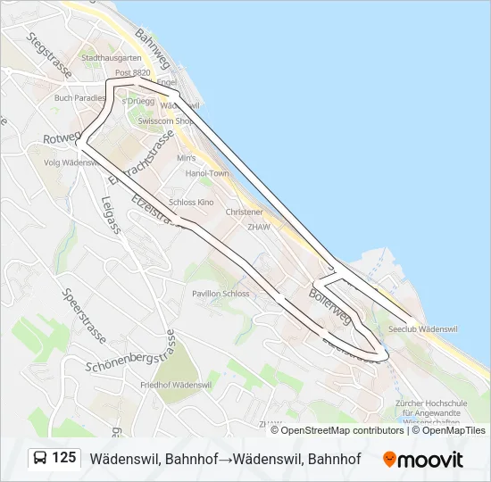 125 Bus Line Map