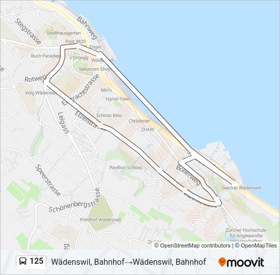 125 Bus Line Map