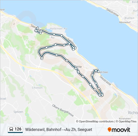 126 Bus Line Map