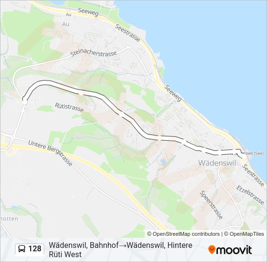 128 Bus Line Map
