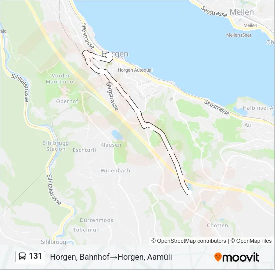 131 Bus Line Map