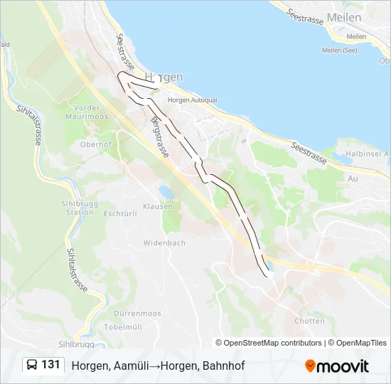 131 Bus Line Map