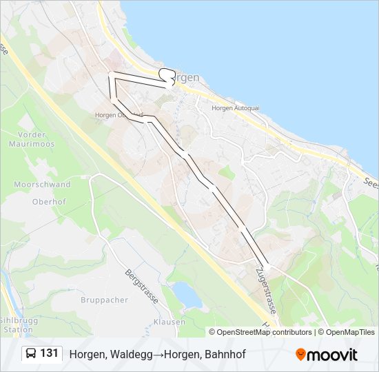 131 Bus Line Map