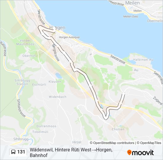 131 Bus Line Map
