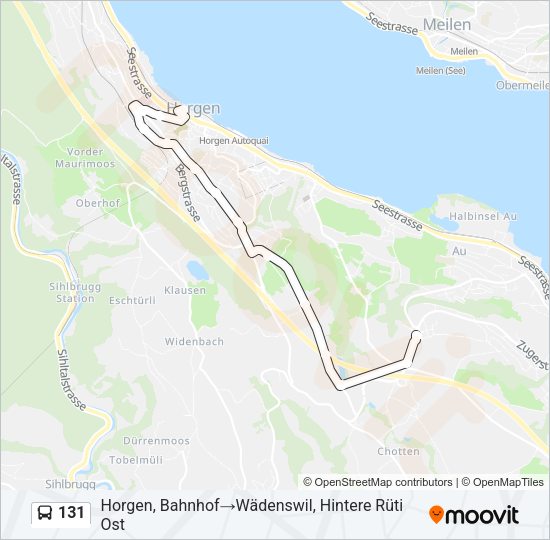 131 Bus Line Map