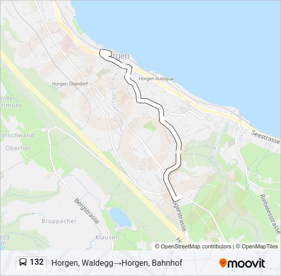 132 Bus Line Map