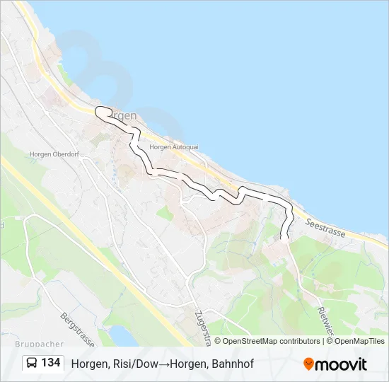 134 Bus Line Map
