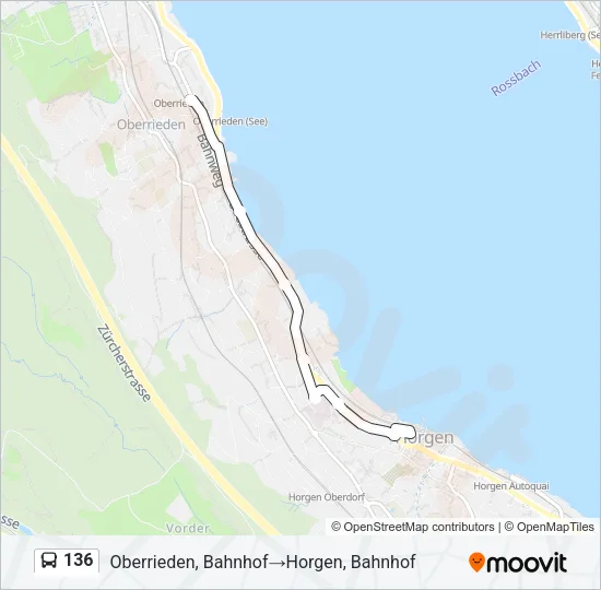 136 Bus Line Map