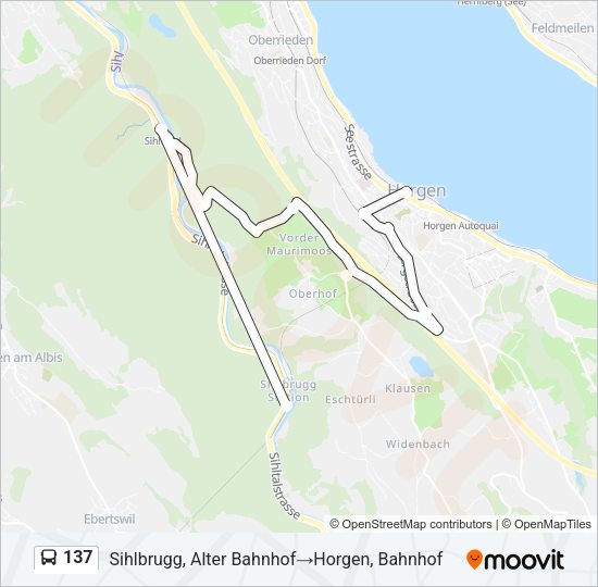 137 Bus Line Map