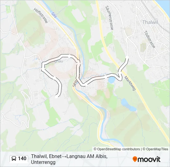 140 Bus Line Map